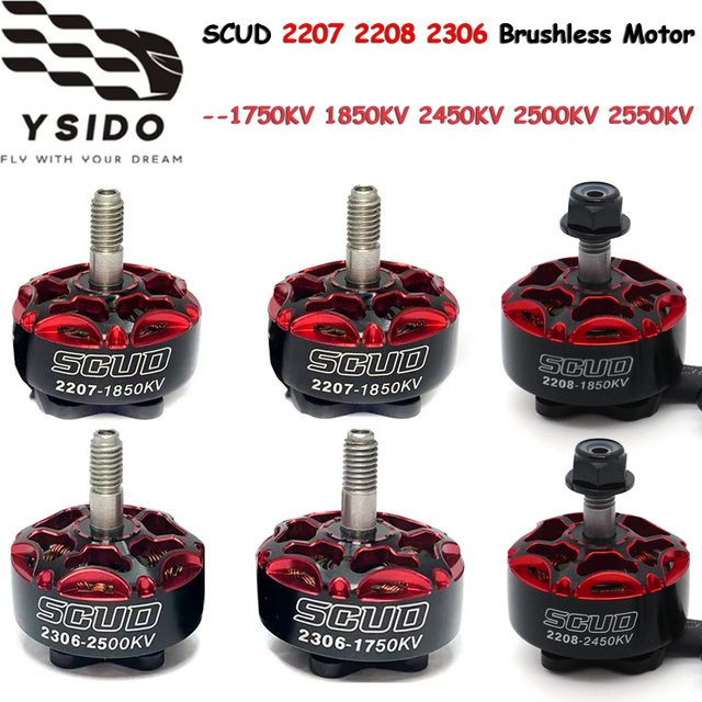 YSIDO SCUD Brushless Motor für FPV Racing und Freestyle Drohnen 5-Zoll bis 6-Zoll 3-6S Lipo - Bild 1