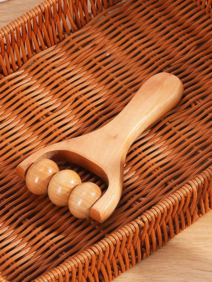 Define Beauty Holz Massagegerät für Gesicht, Körper und Hände, Unisex - Bild 3