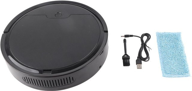 Aimo Smart Roboter-Staubsauger mit App-Steuerung, geräuscharm und kabellos, schwarz - Bild 1