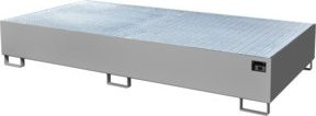 Bauer Südlohn Auffangwanne AW 1000-2 aus Stahl in Mausgrau, Breite: 130 cm, Tiefe: 43,5 cm - Bild 1