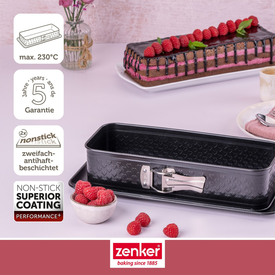 Zenker Kastenkuchen Springform Beloved+ aus Stahl, Schwarz, B: 30 cm, H: 11,5 cm - Bild 3
