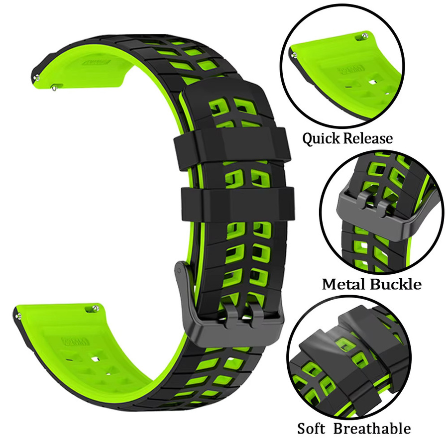 Xiaomi Uhrenarmband Silikon, 22mm, green, Unisex - Bild 4