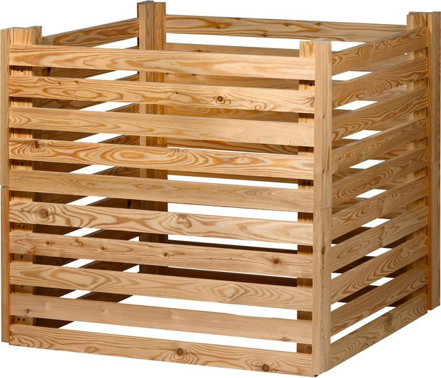 dobar Holzkomposter Semi in Braun für den Garten - Bild 1