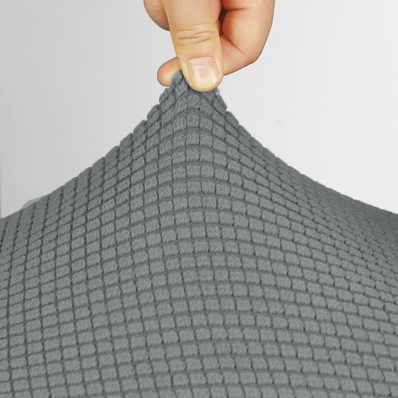 YZFZP Hockerbezug aus Jacquard-Stoff in Weinrot, abnehmbarer Ottoman-Bezug für Fußstützen, Größe L - Bild 3