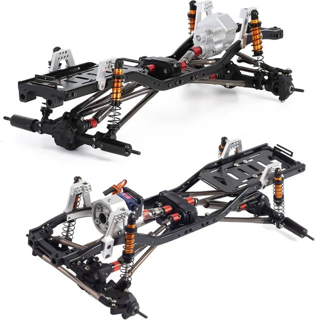 Axial Auto Rahmen, Aluminium Legierung, Schwarz - Bild 1