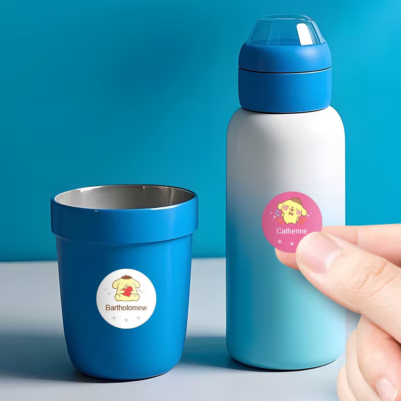 Personalisierte Pompompurin-Namensaufkleber von Joytop in Multicolour für die Schule - Bild 3