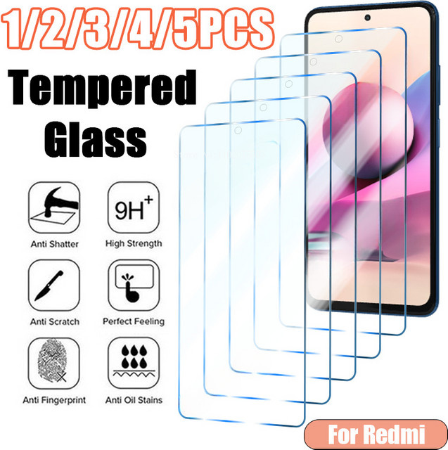 Xiaomi Gehärtetes Glas Screen Protector Transparent für Redmi Note 12 11 Pro Plus 5G 10 Pro 9 8 7 11S 10S 9S 12C 10C 9A 9C 9T - Bild 1