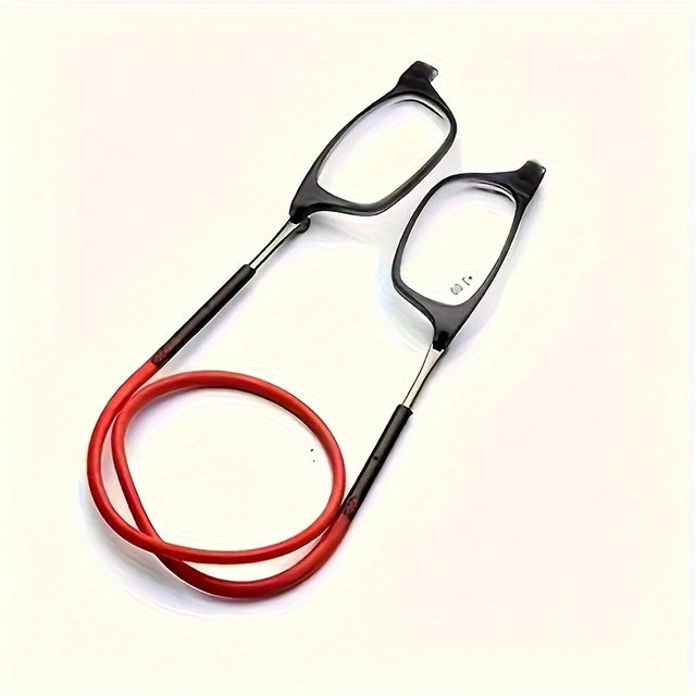 ISENGHUO Lesebrille, Vollrand, rechteckig, Schwarz, Unisex, Anti-Blaulicht - Bild 1