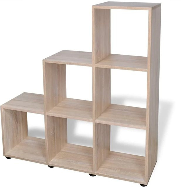 vidaXL Treppenregal Bücherregal in Eiche, braun, Höhe: 107 cm - Bild 1