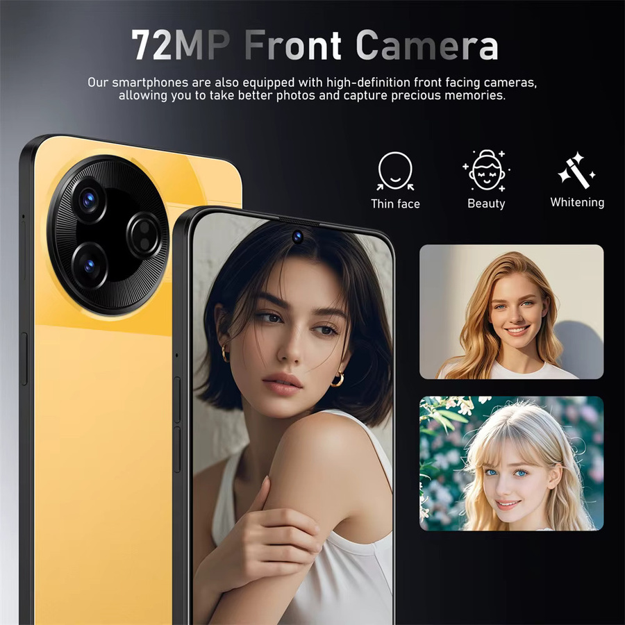 F7 Ultra Smartphone Globale Version mit Android 15, 5G, 7,3 Zoll Display, 7800 mAh Akku, Dual SIM, Blau - Bild 3