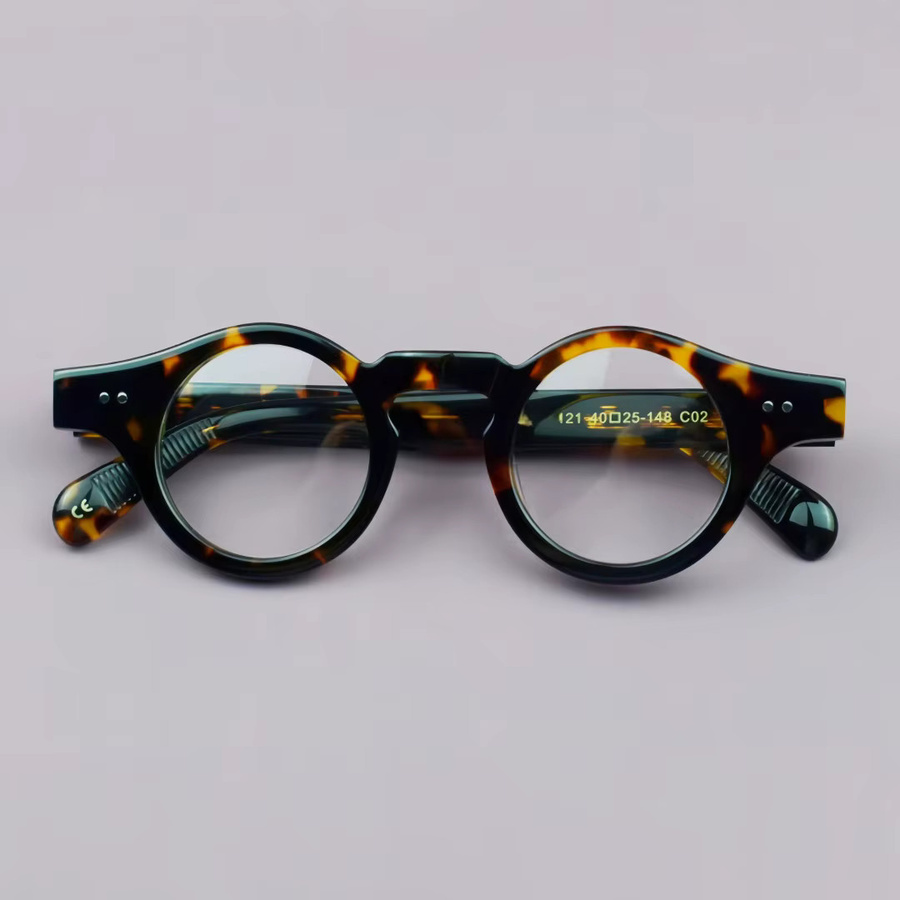 BETSION Lesebrille, Rund, Acetat, Vollrand, Unisex - Bild 2