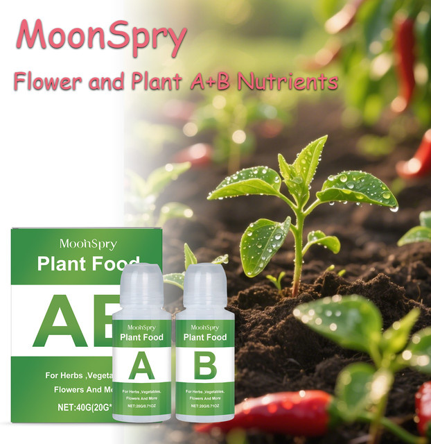 MoonSpry Hydroponic Nutrient Solution AB Dual Agent Flüssige Nahrungsergänzung für die Bodenlose Kultivierung von Blumenpflanzen - Bild 1
