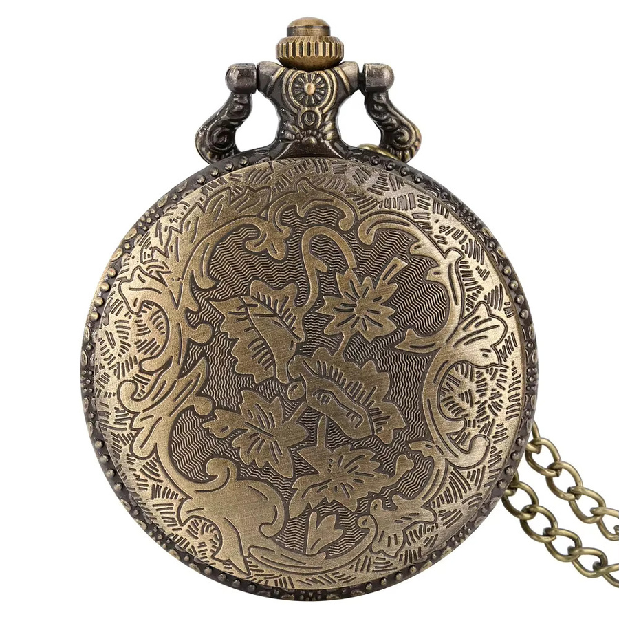Wecin Taschenuhr, Adler, Messing, Bronze, Quarz, Unisex - Bild 1