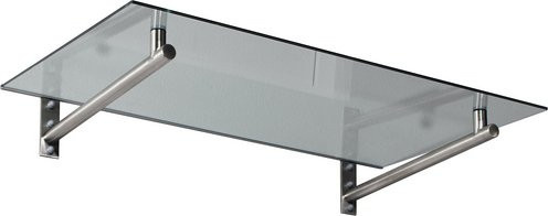 GUTTA Vordach HD aus Verbund-Sicherheits-Glas (VSG) in Edelstahloptik und Transparent, silberfarben - Bild 1
