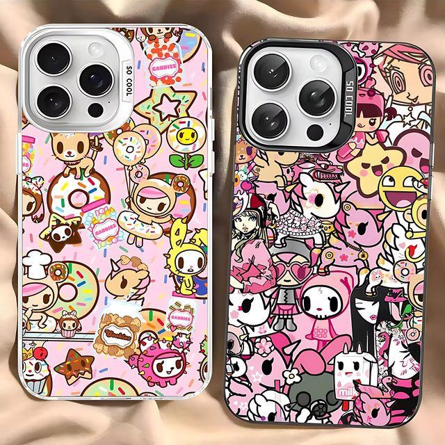 Potdemiel Japan Tokidoki Anime Handyhülle für iPhone 11 bis 17 Pro Max, Sturzsichere Matte Schutzhülle, Multicolour - Bild 1