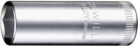 Stahlwille Steckschlüsseleinsatz 1/4 Zoll 6-kant lang SW 13mm silber - Bild 1