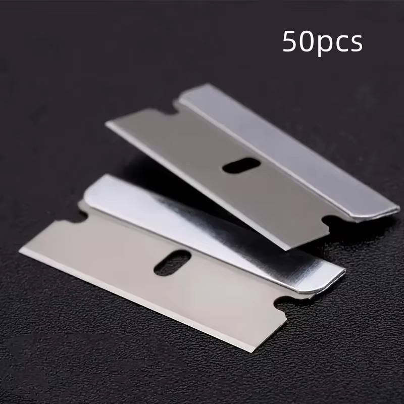 50 Stück industrielle Rasierklingen aus Metall in Silber, 18mm Snap-Off Klingen für Messer und Glasschaber - Bild 2