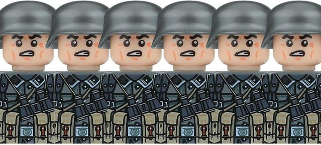 Yiran toy WK2 Militärische Deutsche Soldaten Figuren, Bausteine, ab 14 Jahren - Bild 1