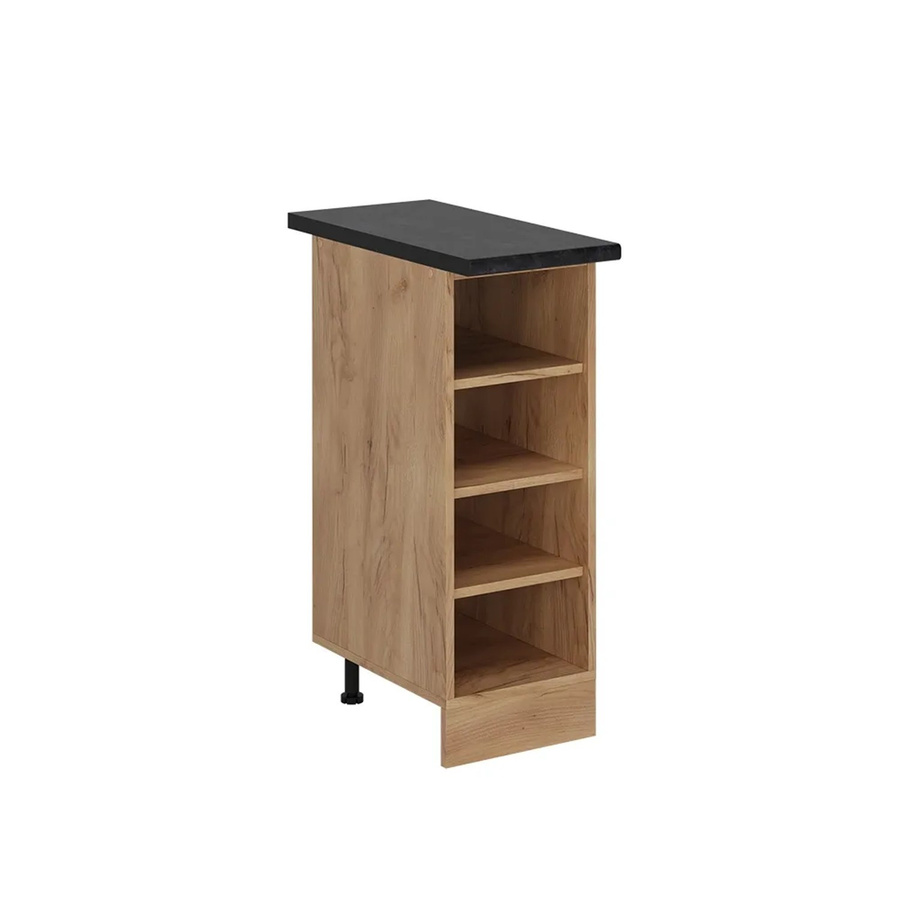 Vicco Küchenregal R-Line Offener Küchenschrank Goldkraft Eiche Anthrazit B/T/H: 30 x 17,8 x 60 cm - Bild 2