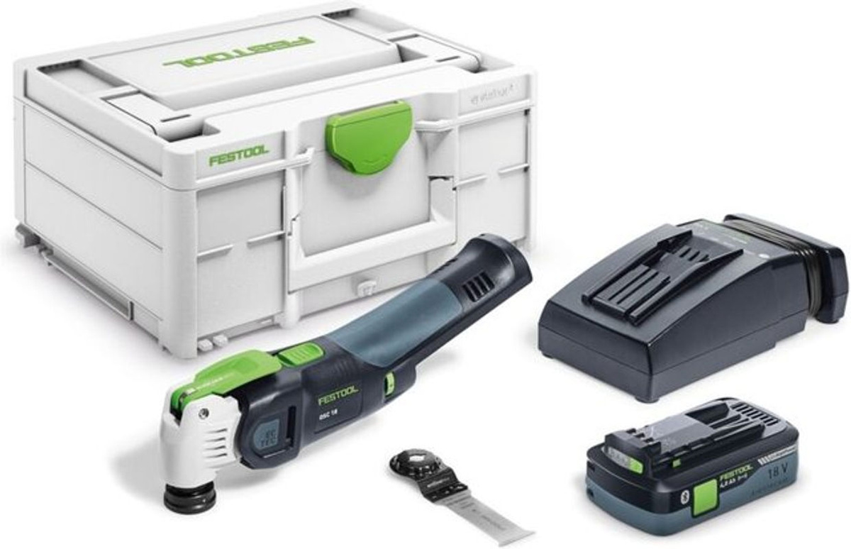 Festool VECTURO Akku-Oszillierer OSC 18 HPC 4,0 EI-Plus mit 18V Akku und 5,0 Ah Akku-Pack - Bild 2
