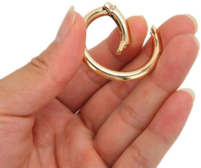 Shihuayu Feder-O-Ringe, gold, 40 mm, 20 Stück - Bild 1