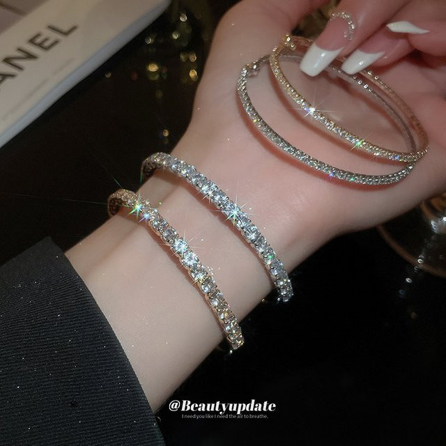 UOSU Offenes Armband, Diamant, Zirkonia, Damen - Bild 1