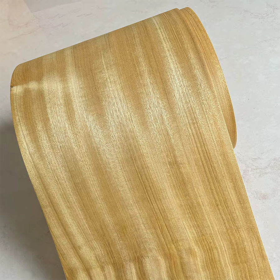 OMUKI Natürliches Goldenes Teakholz-Furnier für DIY Holzhandwerke in Gold und Braun - Bild 2