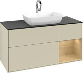 V&B Waschtischunterschrank Finion in Silbergrau lackiert, Breite: 120 cm, Tiefe: 50,1 cm, Höhe: 50,1 cm - Bild 1