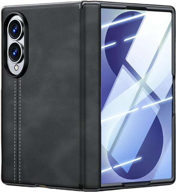 Handyhülle mit 9H Schutzglas für Samsung Galaxy Z Fold8, Z Ultra und Z Flip8 inklusive Scharnierschutz in Schwarz - Bild 1