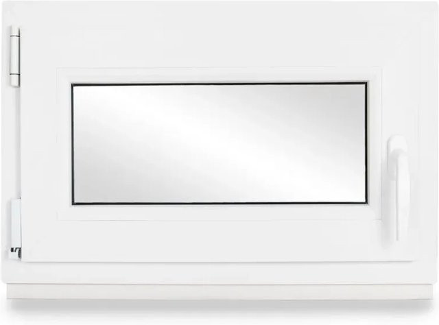 Neruli Kellerfenster aus Kunststoff in Weiß mit 3-fach Verglasung, Dreh-Kipp Funktion, DIN Links, B: 85 cm, H: 75 cm - Bild 1