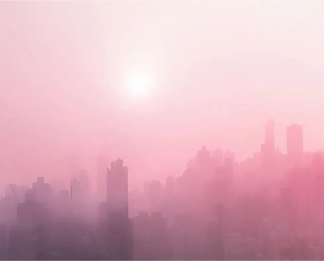 Komar Wandbild City Dusk Paper Poster B: 50 cm, H: 40 cm - Bild 1