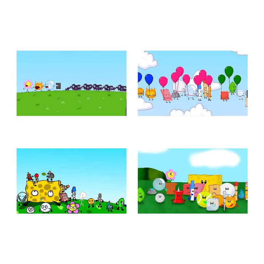 BFDI Lustige Schlacht für Trauminsel Flagge von 52TOYS, Mehrfarbig, Textil, Rechteckig - Bild 2