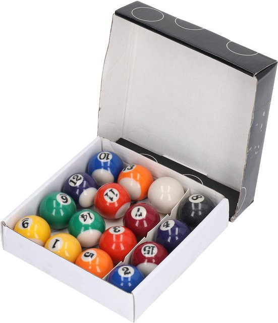 TOMTOP JMS Mini Billardkugeln Harz Bunt 16-teiliges Set - Bild 1