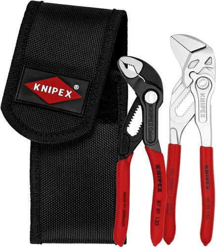 Knipex Mini-Zangenset 2-teilig Wasserpumpenzange in Rot/Schwarz - Bild 1
