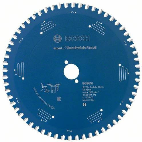 Bosch Expert Kreissägeblatt für Sandwichpaneele, Ø 270 mm, 60 Zähne, Carbide Tipped, Blau - Bild 1