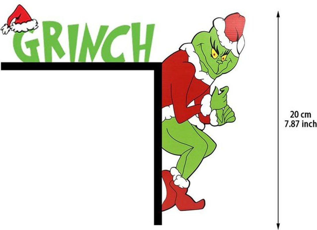 Topfactory Grinch Weihnachts-Eckdekoration aus Holz in Grün - Bild 1