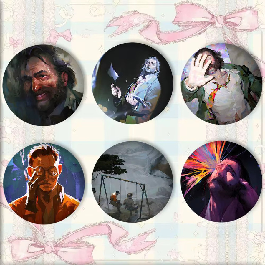 Brosche Disco Elysium Spiel Cartoon Stil, Emaille Pin - Bild 3
