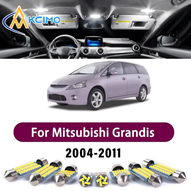 LED-Glühbirnen-Set für Mitsubishi Grandis 2004-2011 zur Innenraumbeleuchtung inklusive Karten-, Fußraum-, Tür- und Kofferraumbeleuchtung - Bild 1