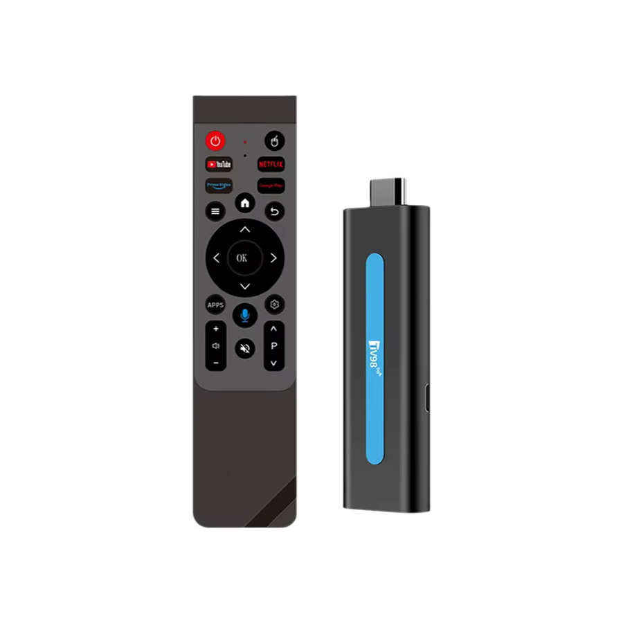 CLIBABIQBOX TV98 RK3518 Smart Android 14 TV-Stick mit Quad-Core, 8K und 4K Unterstützung, Dual-WLAN 4G/5G, Bluetooth 5.0 und Sprachfernbedienung in Schwarz - Bild 5
