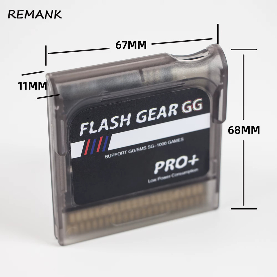Flash Gear Game Gear Patrone 600 in 1 mit TF-Karte für Sega GG Game Gear und GBA GBC Konsolen in Transparent - Bild 2