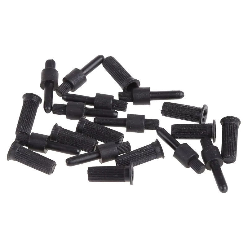 OOTDTY Lautsprecher Grill Peg Kit Pin Typ Netzabdeckung Schnallen Druckknopf Verschluss, 10 Stück, Schwarz - Bild 2
