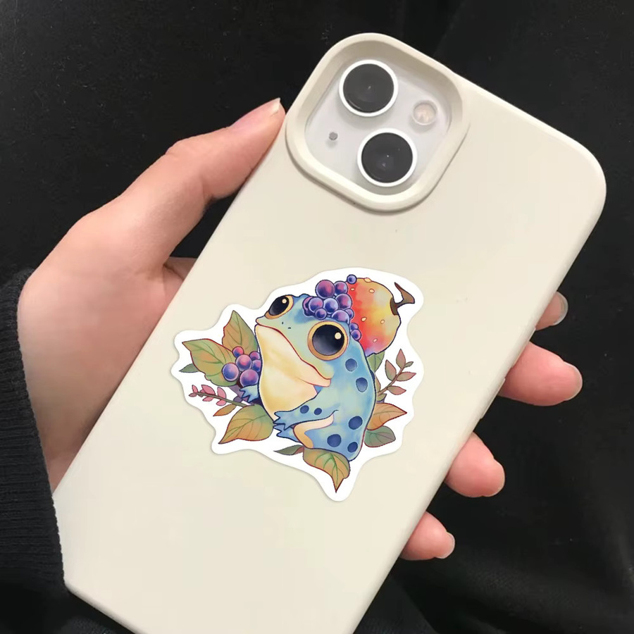 50 Stück Bunte Fruchtsaft Fett Frosch Wasserdichte Graffiti Aufkleber von BulingBulingStickers Shop in Mehrfarbig - Bild 2