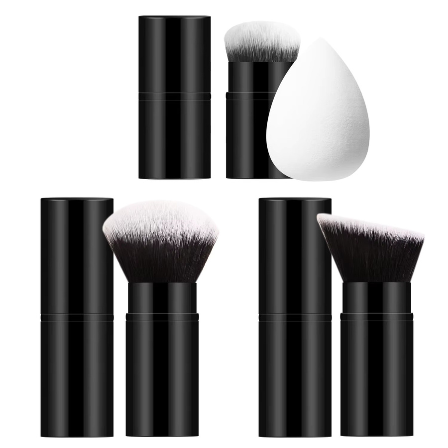 Ronshadow Make-up-Set, 3-teilig, Puderpinsel, Rougepinsel, Make-up-Schwamm, Unisex - Bild 3