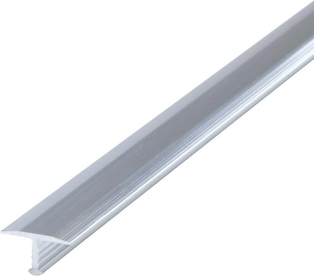Dalsys T-Profil Übergangsschiene aus Aluminium in Silber verchromt, Länge: 200 cm, Breite: 18 mm - Bild 1