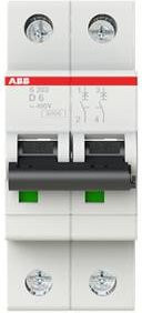 ABB S202-D6 Leitungsschutzschalter 6A 400V grau - Bild 1