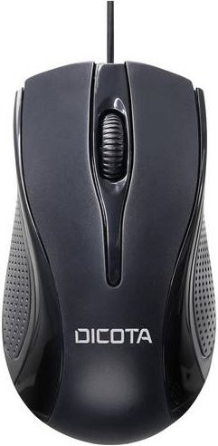 Dicota USB-Maus in Schwarz mit 3 Tasten, 1200 dpi und integriertem Scrollrad - Bild 1