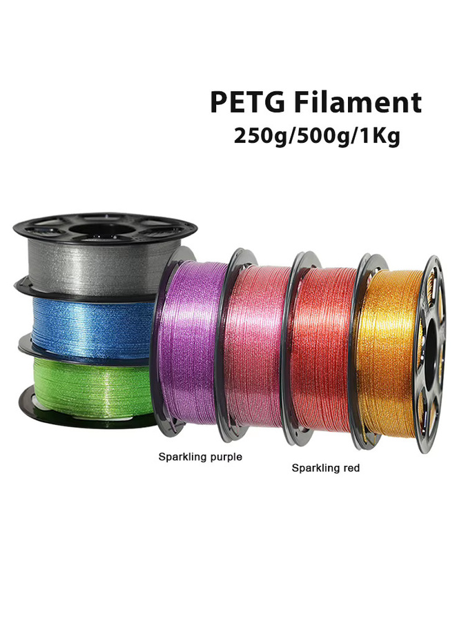 3D Maliang PETG 3D-Drucker-Filament 1,75 mm in Flash Red, Sparkling Rose Red oder Transparent Grün - Bild 3