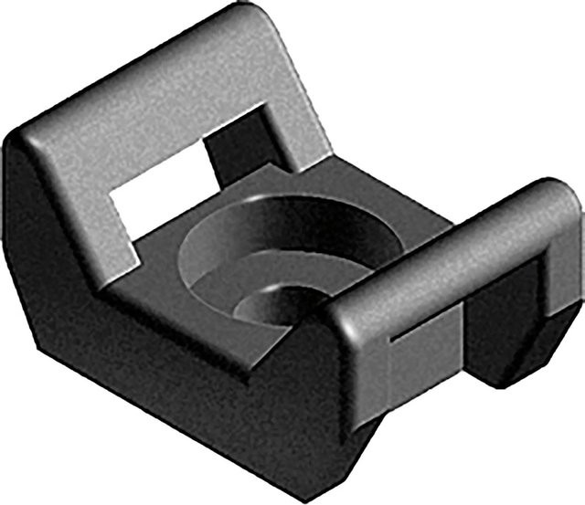 Fath Universal-Kabelbinderblock Item System PA in Schwarz, 100 Stück - Bild 1