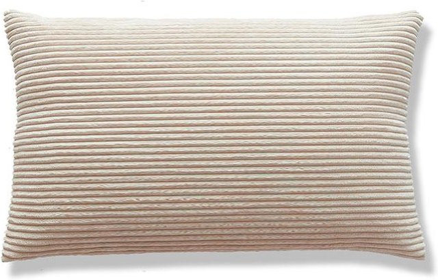 Dekorativer Kissenbezug aus Flanell und Cord von Yiran Furniture, rechteckig, B/H: 50 x 30 cm - Bild 1