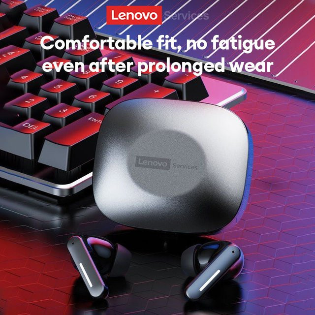 Lenovo LE209 Wireless Bluetooth 6.0 Kopfhörer mit Geräuschunterdrückung und Mikrofon für Sport, erhältlich in Schwarz oder Weiß - Bild 1